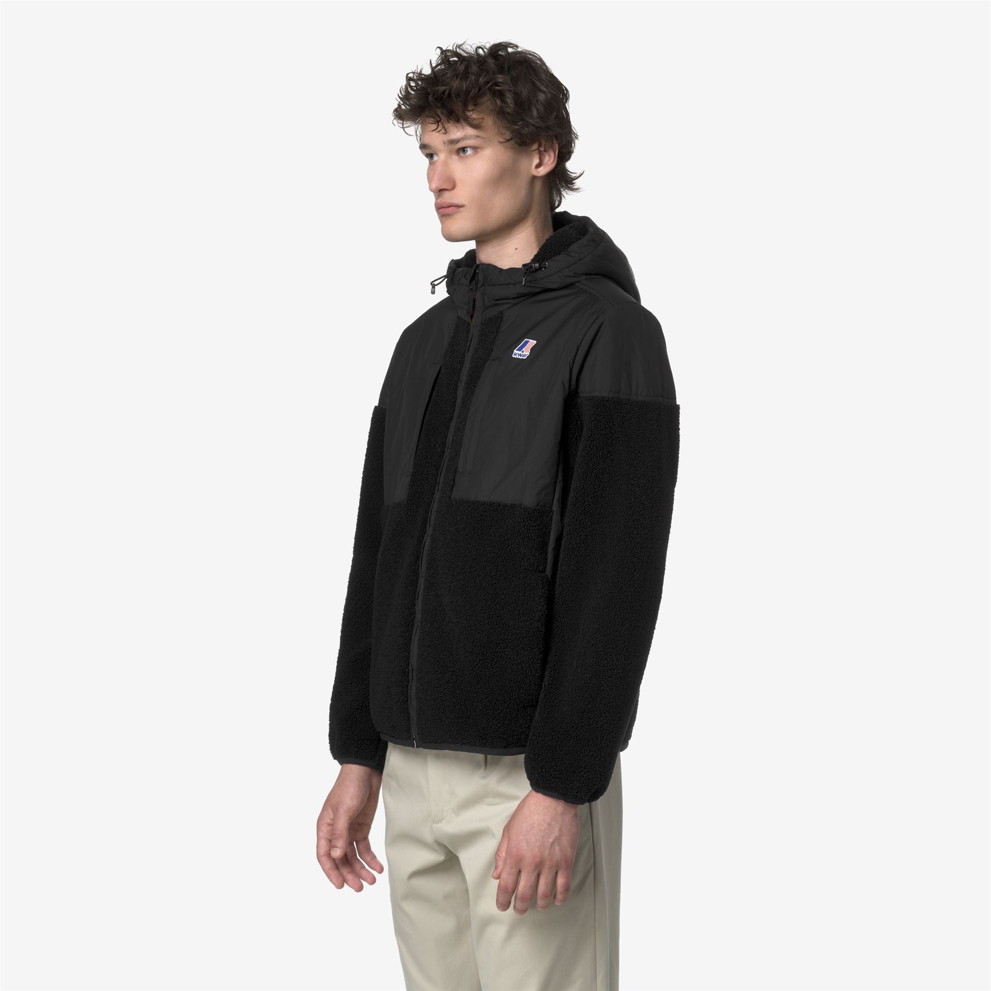 SAMSON 4.0 ORSETTO - Fleece - Hoodie Full Zip - Unisex - BLACK PURE