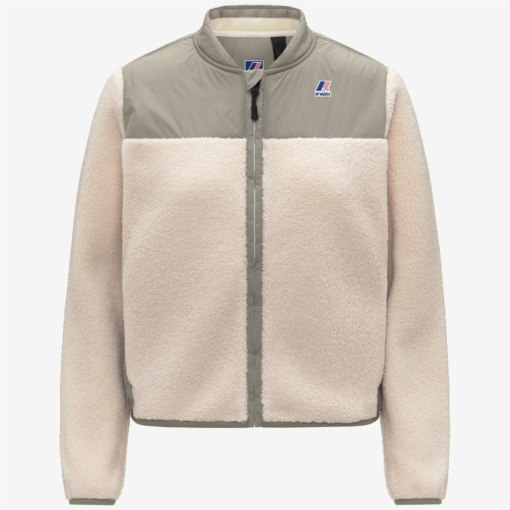 BERNARDINE 4.0 ORSETTO - Fleece - Jacket - Woman - GREEN OAK-ECRU