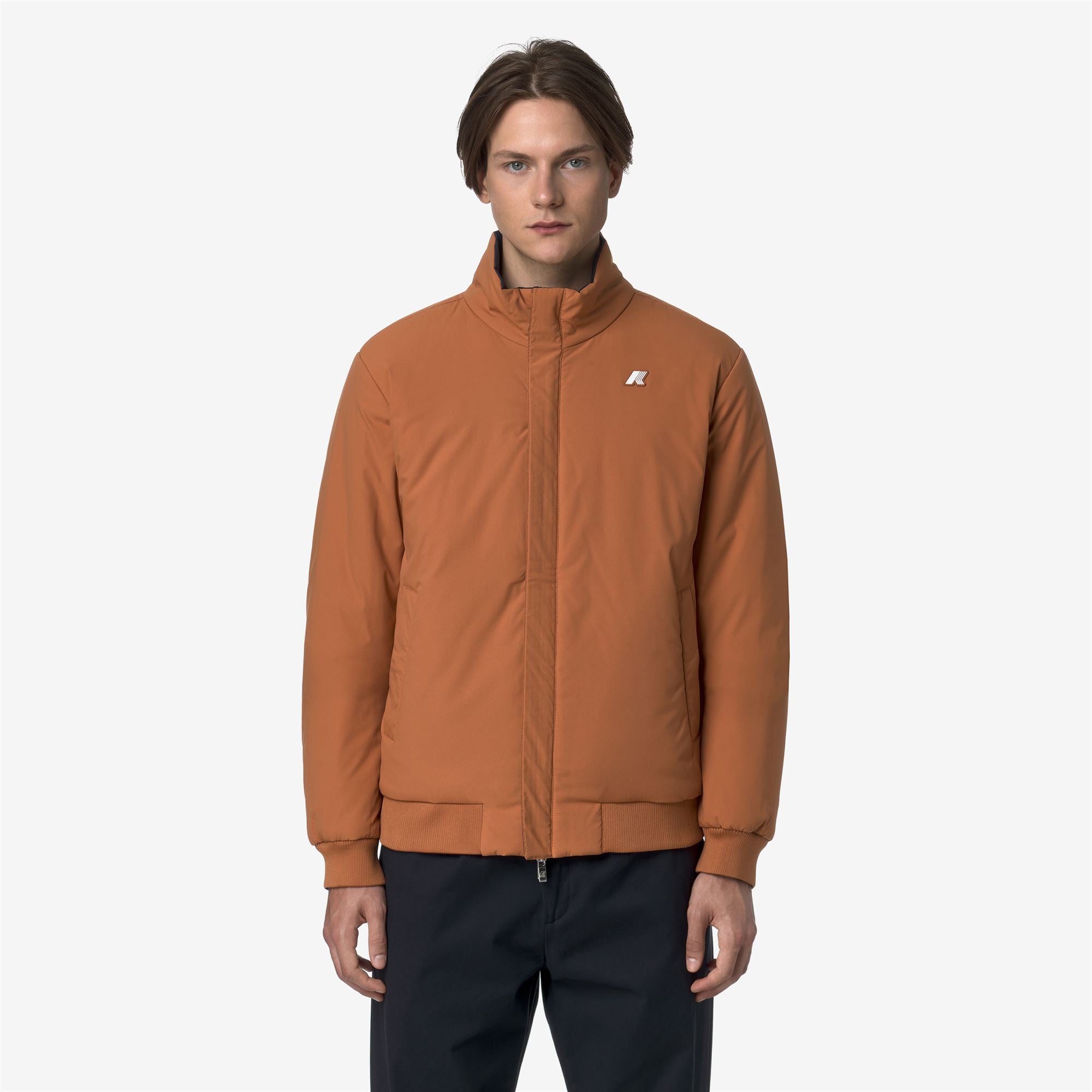 ARSENE ST WARM REVERSIBLE - Jackets - Short - Man - BLUE DEPTH-ORANGE ADOBE