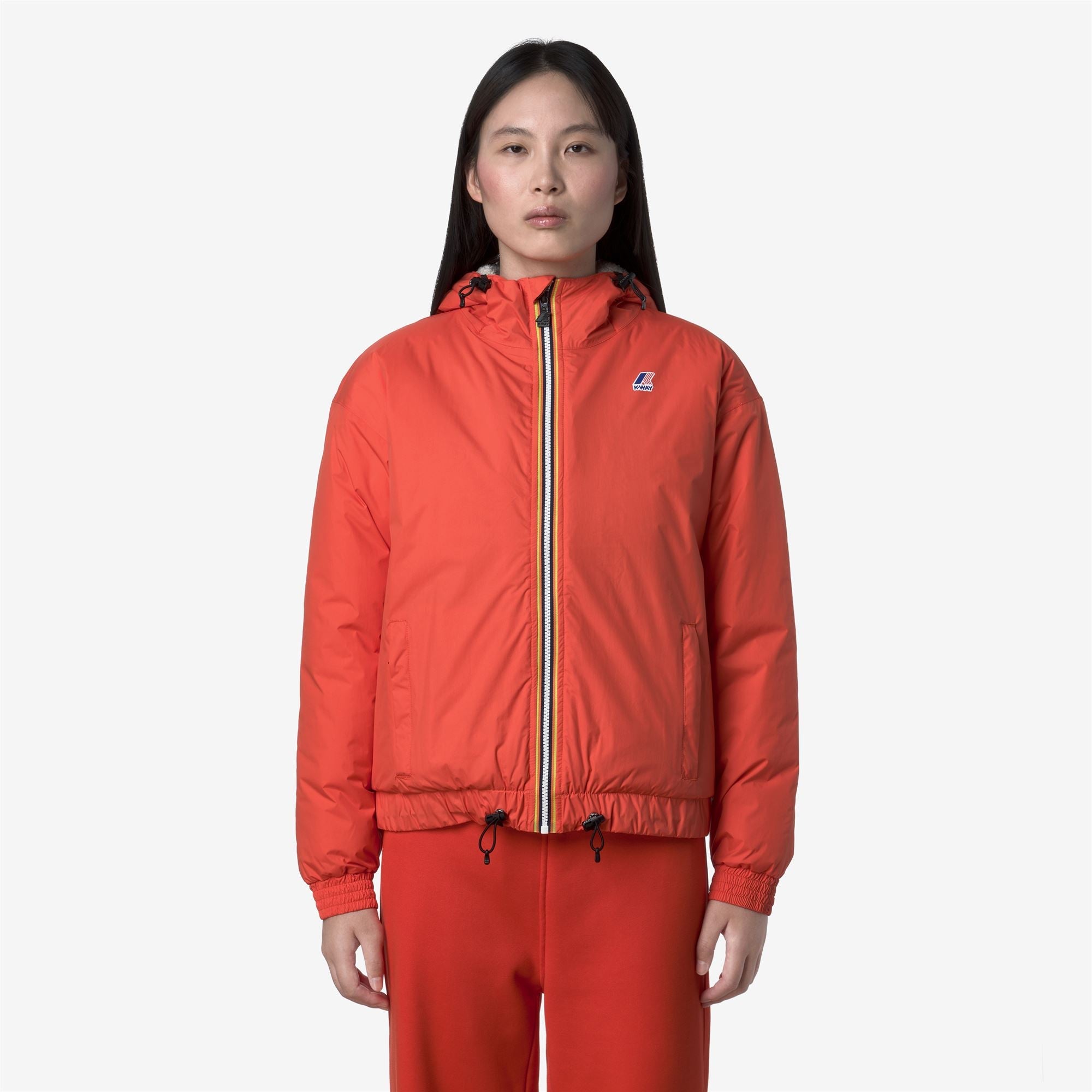 LE VRAI 4.0 ALBINE ORSETTO - Jackets - Short - Woman - ORANGE FIESTA