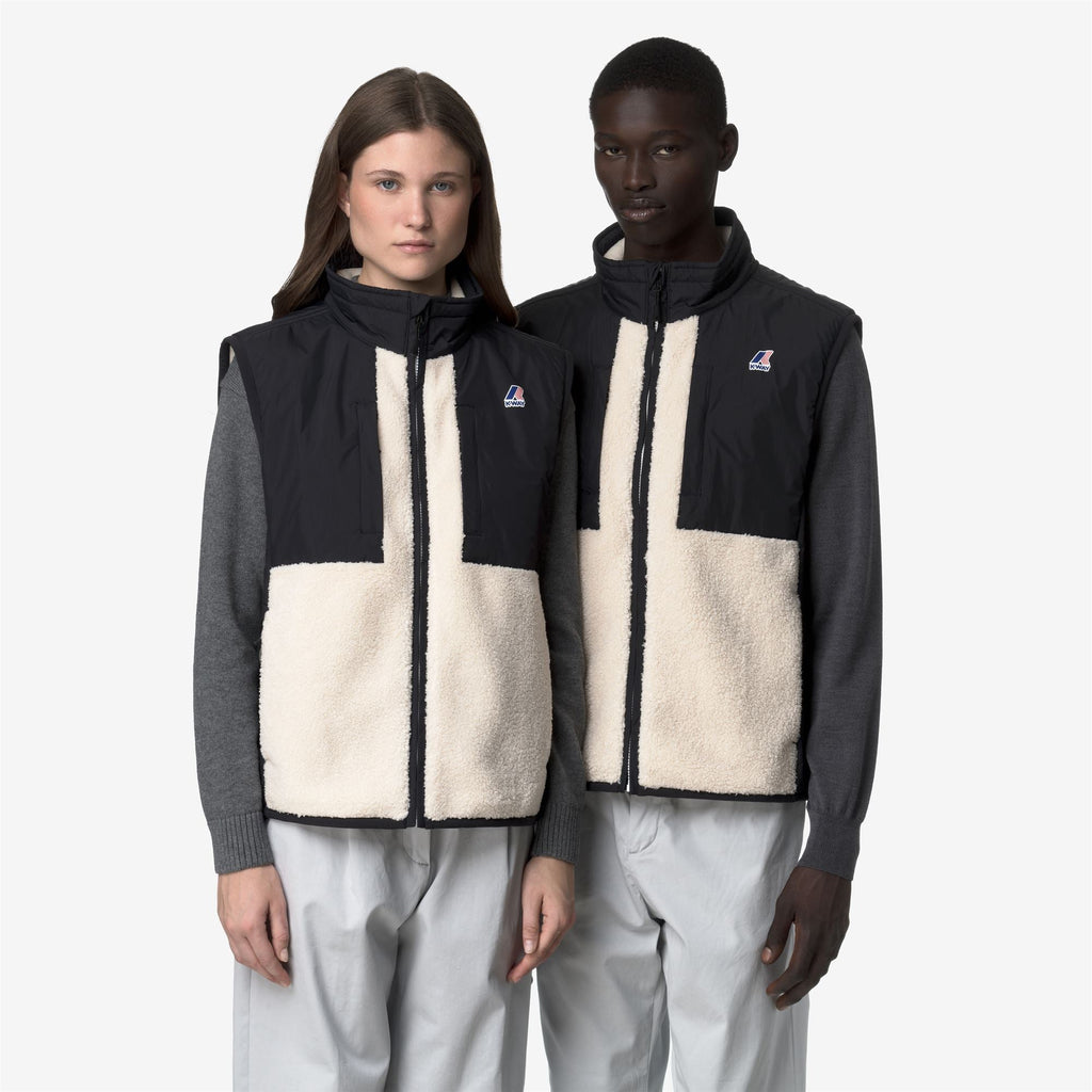 VITAL 4.0 ORSETTO - Fleece - Vest - Unisex - BLACK PURE-ECRU
